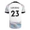 Jalkapallo Pelipaidat/Peliasut Liverpool Luis Diaz 23 Vieraspelipaita 2022-23